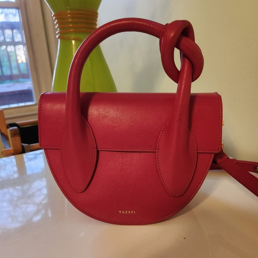 Yuzefi pretzel top handle bag